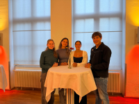 v.l.n.r. Hanna Seiter, Maria Victoria Schutzmeier, Mila Wazner, Leo Leverkus