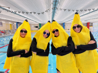 B-Jugend weiblich: v.l.n.r. Emma Wang, Ellen Weis, Mia Rogosch, Annika Kreideweis